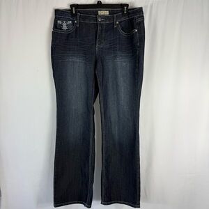 Earl Jeans Stitched Elaborate
Rhinestones Y2K Bootcut Women's size:14 P